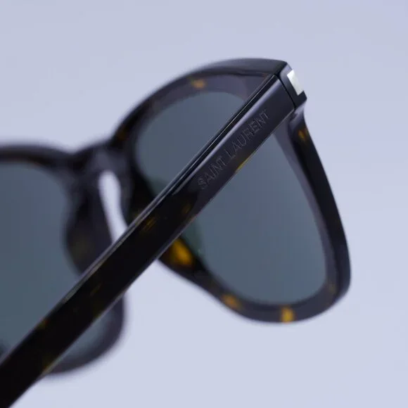 Saint Laurent SL716 SLIM 002 Sunglasses Havana Square Frame  display picture 1